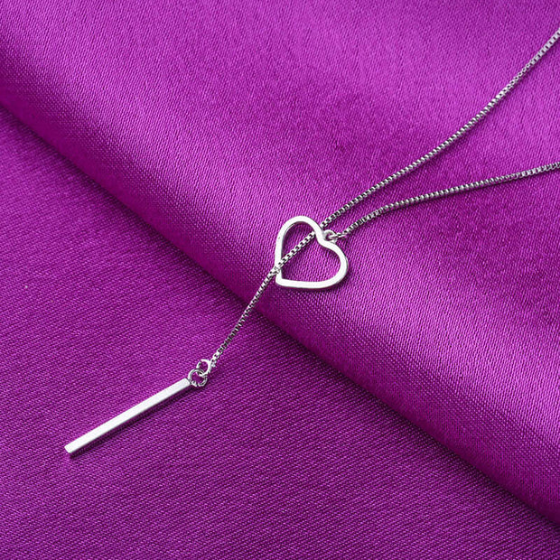 Long Layered Silver Necklace for Women - Geometric Love Triangle Pendant (Box Chain)Long Layered Silver Necklace for Women - Geometric Love Triangle Pendant (Box Chain)Birthday Gifts,Gifts,Gifts for Girlfriend,Gifts for Her,Gifts for Mom,Layered Necklace,