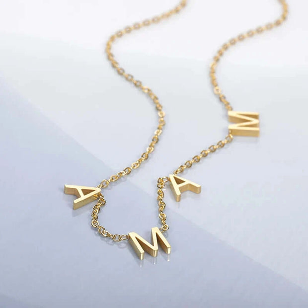 Mama Letter Necklace Gift For Mother Anniversary Gifts,Birthday Gifts,Christmas Gifts,First Mother Gifts,Gift From Daughter,Gifts,Gifts for Boyfriend,Gifts for Dad,Gifts for Girlfriend,Gifts for Her,Gifts for Him,Gifts for Husband,Gifts for Mom,Gifts for