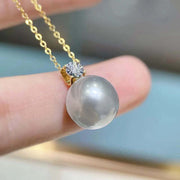 Minimalist Teardrop Pearl Pendant Necklace, Dainty 14k 18k Gold Necklace , Brides & Bridesmaids Wedding Gift, Handmade Jewelry Gift for HerHIGH QUALITY GENUINE PEARL ,STUNNING & CLASSIC. NOT MOTHER SHELL PEARL .This minimalist style necklace comes with a