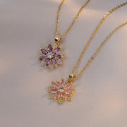 Dainty Flower Opal Necklace