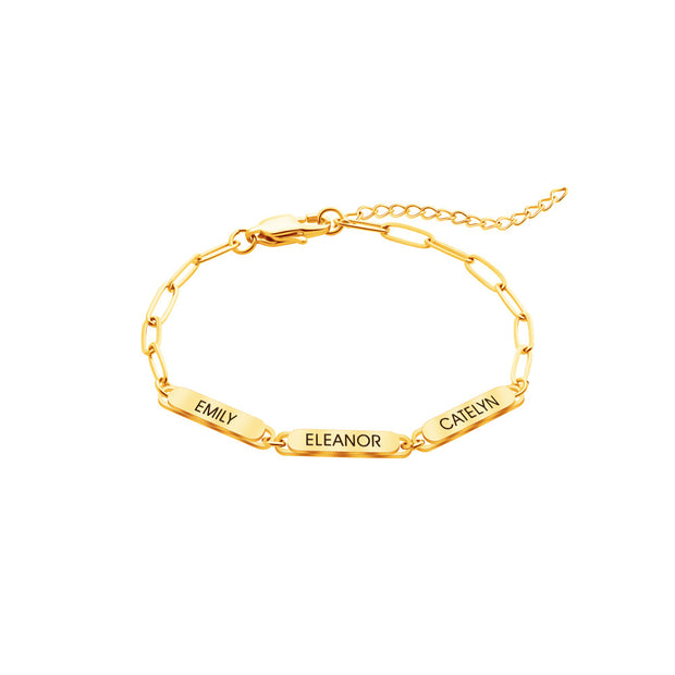 Custom Mini Name Bar Bracelet