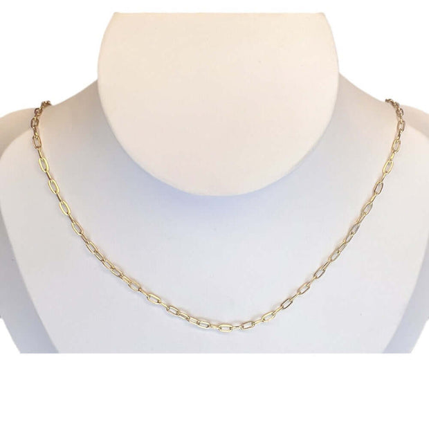 Paperclip Chain NecklacePaperclip Chain NecklaceGold Paperclip Link Chain Necklace in 14K yellow gold filled, waterproof and tarnish resistant everyday gold jewelry.This popular dainty minimalist necklace is an on-trend style that everyone will love! Fine