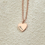 Custom Heart Pendant Necklace
